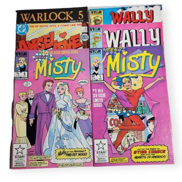 DC, Aireel, Marvel Star Comics Lot Of 6 (65 cent - $1.95) Pre-owned 1980's - Picture 1 of 6